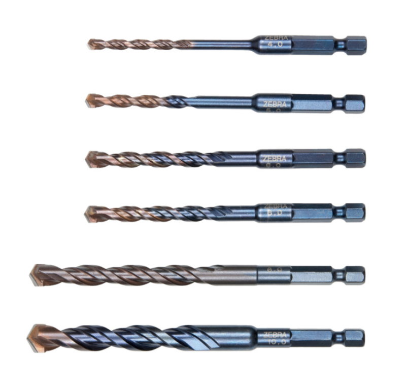 Mehrzweckbohrer Multipack MFD-S 1/4 Zoll 6KT-Schaft 6-teilig