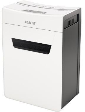 LEITZ Aktenvernichter Leitz IQ 10X Protect Premium P-4 Papier Heftklammern Büroklammern Partikelschnitt weiß