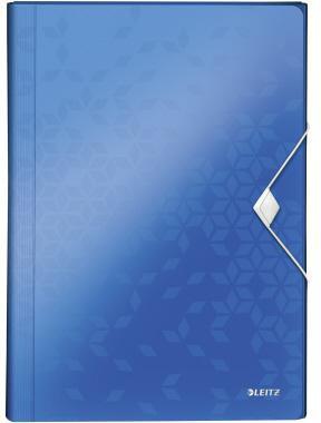 LEITZ Fächermappe Leitz WOW DIN A4 Polypropylen blau 6 Fächer