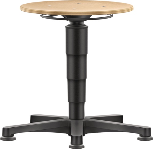 Drehhocker Bodengleiter Buche natur Sitz