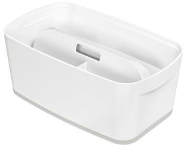 LEITZ Aufbewahrungsbox Leitz MyBox® 31,8 x 12,8 x 19,1 cm (B x H x T) DIN A5 5l ABS Kunststoff weiß/grau