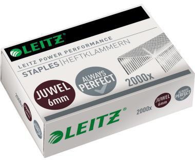 LEITZ Heftklammer Leitz Juwel 6 mm Leitz Heftzange Juwel 3000 Metall verzinkt 2.000 St./Pack.