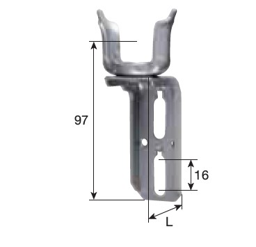 Fertigkastenlager gekröpft 35 mm Ausladung (VE50)