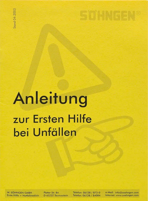 Anleitung Erste-Hilfe Heftform I 8001004