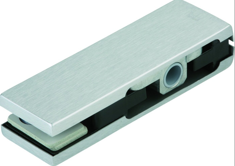 DORMA-GLAS PT20, oberer Eckbeschlag für Zapfen, silber I LL4114