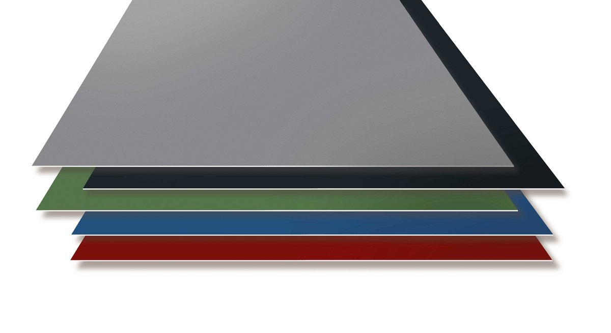 Glattblechtafel 4000 x 1250 mm verschiedene Farben