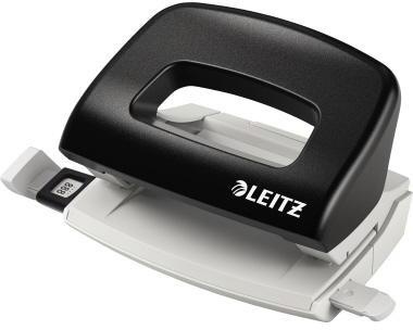 LEITZ Locher Leitz New NeXXt 8cm 10 Bl. (80 g/m²) mit Anschlagschiene schwarz