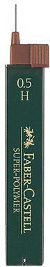 FABER-CASTELL Feinmine Faber-Castell SUPER POLYMER 0,5mm H schwarz 12 St./Pack.