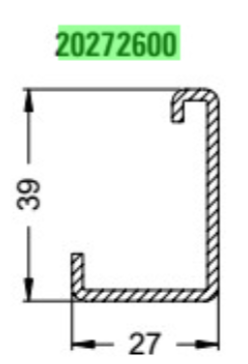 20272600 Verstärkungsprofil 27/39/2 I RG126