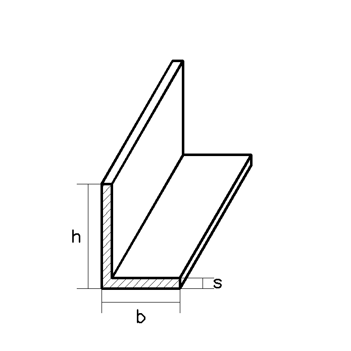 20/20/3,0 mm Winkelstahl, gleichschenklig