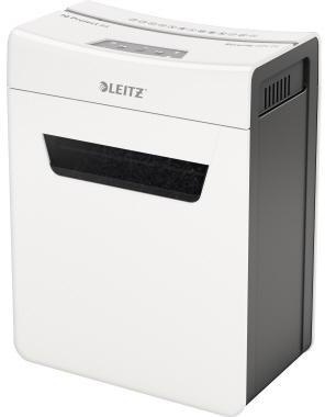 LEITZ Aktenvernichter Leitz IQ 8X Protect Premium P-4 Papier Heftklammern Büroklammern Partikelschnitt weiß