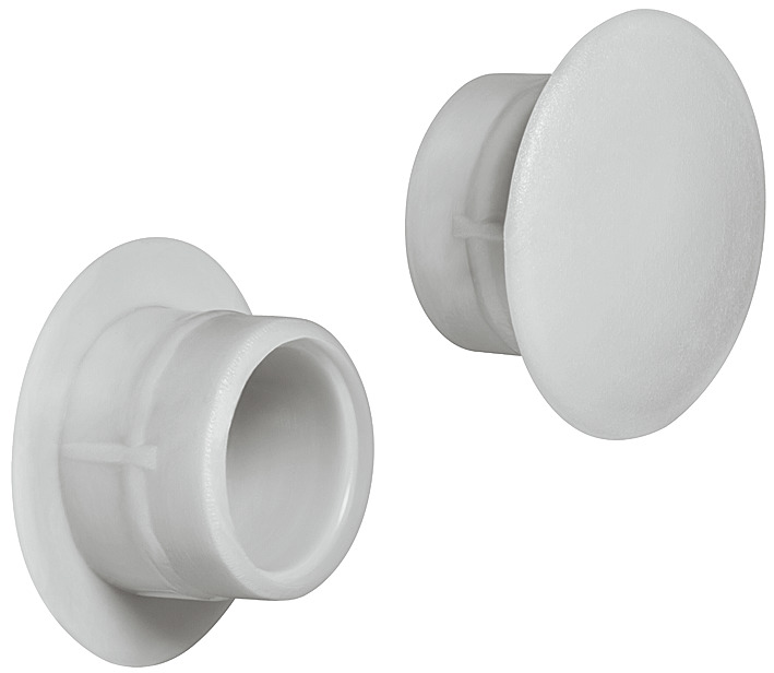 Ø 12mm Abdeckkappe für Blindbohrung | Lichtgrau (VE 500)