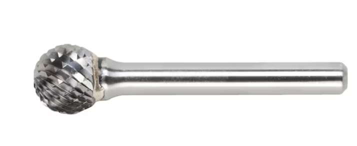 12x11 mm Hartmetall Frässtift Zahnung 3R (Kugelform)