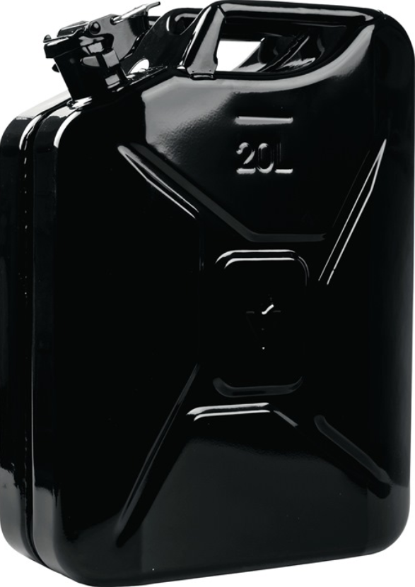 Kraftstoffkanister Stahl 20l I Schwarz RAL9005