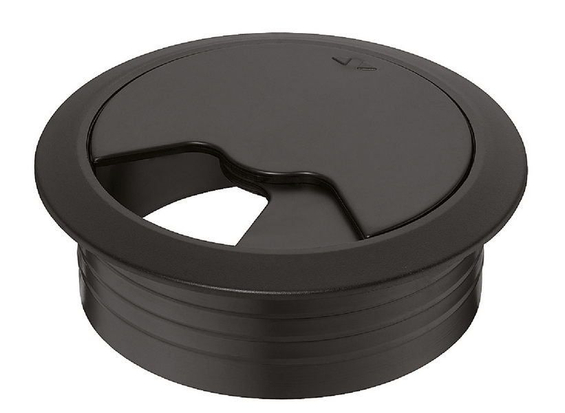 Ø 80 mm Kabeldurchlass, rund, 71 oder 91 mm I Schwarz