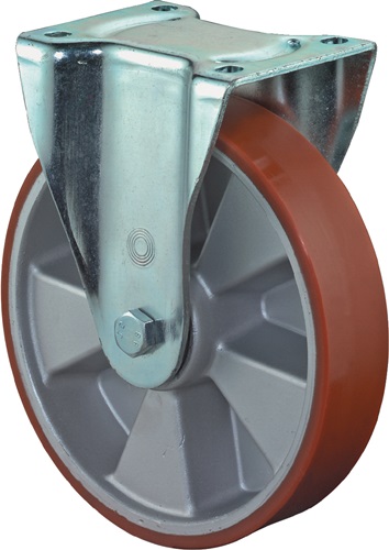 Schwerlast-Bockrolle D.125mm Trgf.450kg