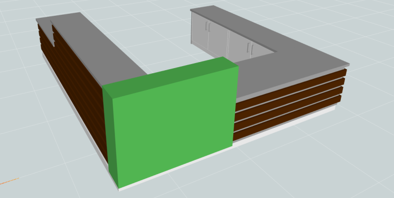 U-förmige Empfangstheke - Moderne Theke mit Stauraum & Holzlamellen für Firmen & Praxen