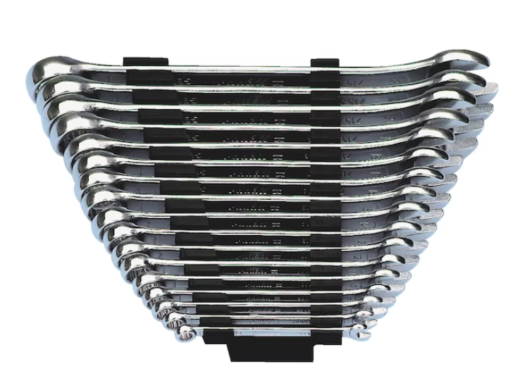 17.-tlg. Ringmaulschlüssel Sortiment Kurze Form (SW6-22)