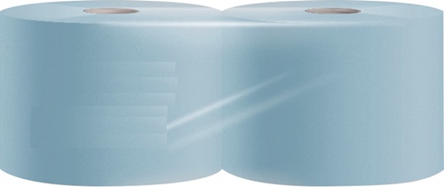 Putztuch ELOwipe L L.ca.360 mxB.ca.360mm blau 3-lagig 2 Rollen à 1000 Blatt ELOS (VE=2)