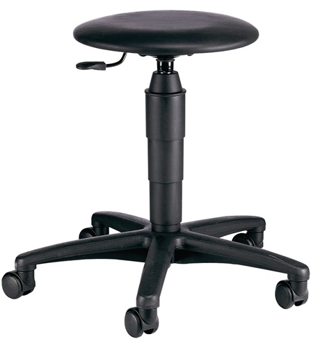 Drehhocker m.Rollen Kunstlederpolster sc