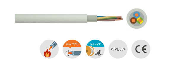 NYM-J 1x16mm² Mantelleitung / im Zuschnitt