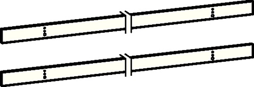 Montageplattenset f.Gleitsch.G-SR fl.wei