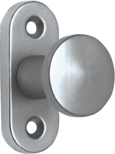 Hebetürknopf Alu.F2/neusilberfarbig 35mm