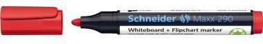 SCHNEIDER Whiteboard-/Flipchartmarker Schneider Maxx 290 2-3mm schwarz Schneider Maxx 290 2-3mm rot Rundspitze