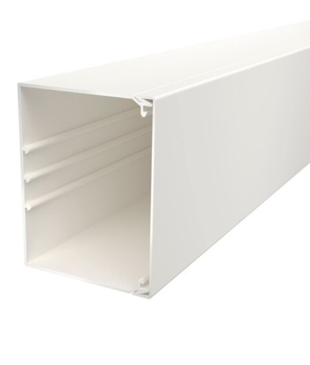 OBO WDK100130RW Wand/Deckenkanal 100x130 (2 m) PVC m.Bodenlochung 6191347