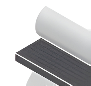 Zellkautschuk Platte EP570 / Schwarz