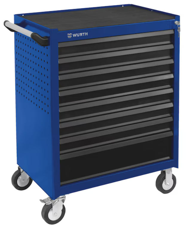 Würth System-Werkstattwagen WE "Enzianblau" I 8 Schubladen