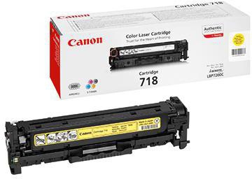 CANON Toner Canon Originalzubehör 718 ca. 2.900 Seiten gelb