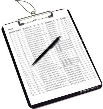 HERLITZ Klemmbrett Herlitz easy orga to go 22,5 x 31,5 cm (B x H) DIN A4 Polystyrol opak schwarz