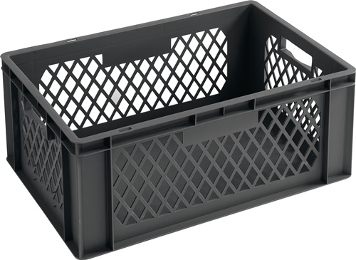 Transportbehälter L600xB400xH270mm grau