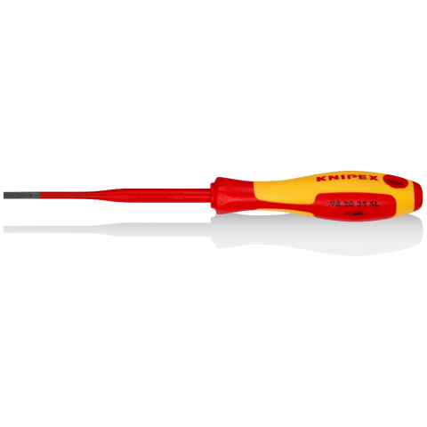 3,5 mm KNIPEX Schraubendreher (Slim) für Schlitzschrauben