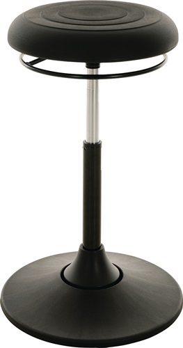 Drehhocker Kunststoff-Tellerfuß PU-Schau