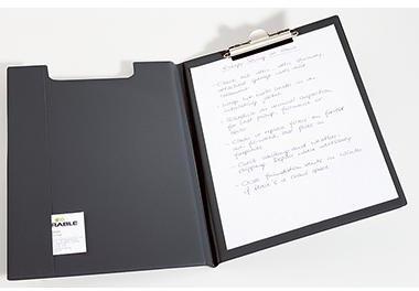 DURABLE Klemmbrettmappe DURABLE 23,5 x 33 cm (B x H) Folie schwarz