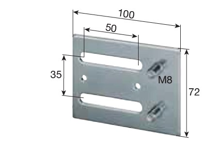 Universal Lagerplatte für Fertigkastenager (VE 50)