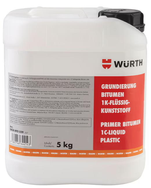 Grundierung Bitumen und EPDM 1K-Flüssigkunststoff I 5 kg