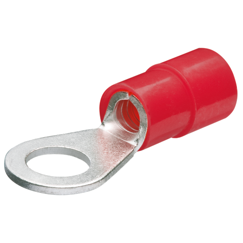 Kabelschuhe rot, Ringform Ø 4,0 mm