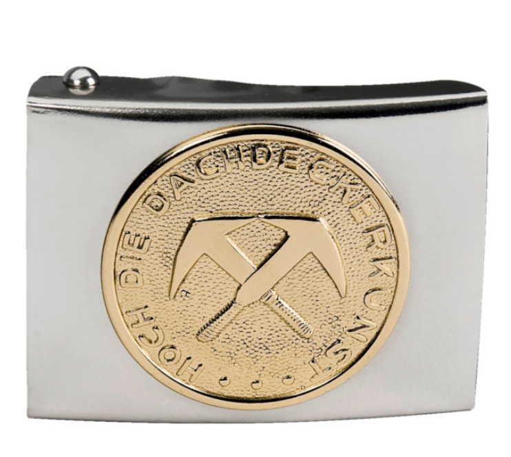 Koppelschloss "Dachdecker" I silber