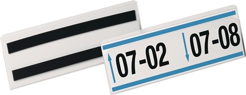 Etikettentasche B210xH74mm transp.magn.D