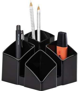 HAN Stifteköcher HAN SCALA 12,5 x 10 x 12,5 cm (B x H x T) Polystyrol schwarz