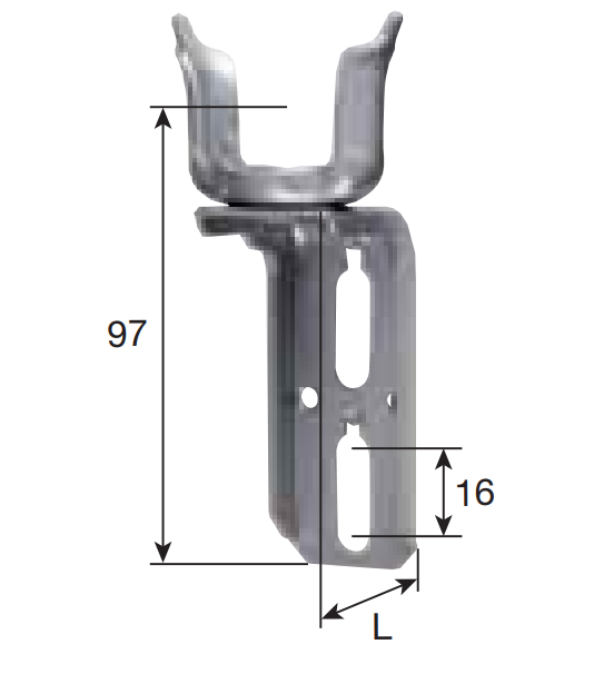 Fertigkastenlager gekröpft 85 mm Ausladung als Lager für Rollladenwelle