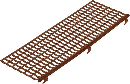 Laubfanggitter B.100-150mm L.1m braun PR