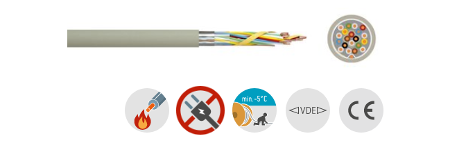 0,6 /2 Telefonkabel im Zuschnitt