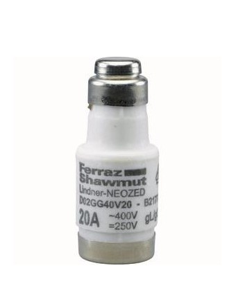 35A Mersen 01701.035000 D02 35A gG 400V NEOZED Sicherungseinsatz schwarz