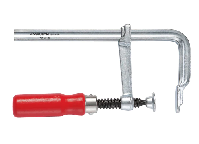 Ganzstahl-Schraubzwingen mit Holzgriff in verschiedenen Abmessungen