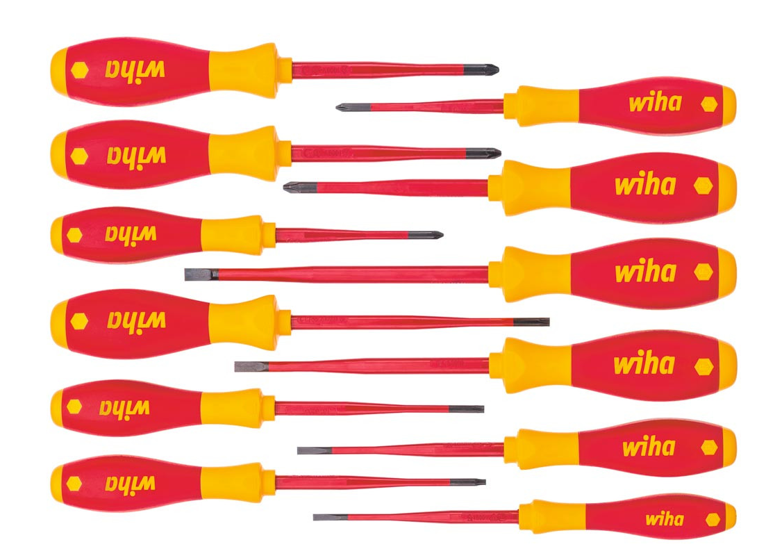 VDE Schraubendreher-Satz Softfinish 12tlg. PZ-PH-Torx