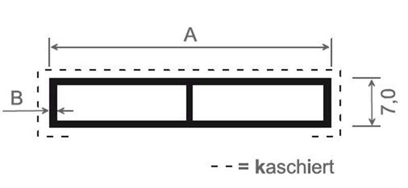 100 mm Kammerprofil OK (VE 10)